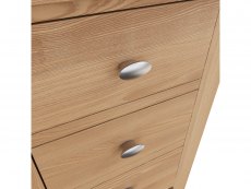Kenmore Kenmore Dakota Oak 3 Drawer Large Bedside Cabinet (Assembled)