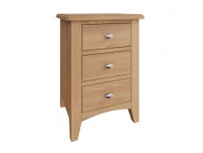 Kenmore Kenmore Dakota Oak 3 Drawer Large Bedside Cabinet (Assembled)