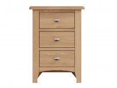 Kenmore Kenmore Dakota Oak 3 Drawer Large Bedside Cabinet (Assembled)