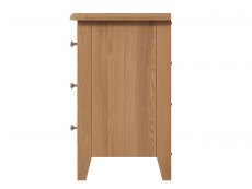 Kenmore Kenmore Dakota Oak 3 Drawer Large Bedside Cabinet (Assembled)