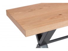 Kenmore Kenmore Dyce 180cm Oak and Black Dining Bench