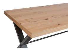 Kenmore Kenmore Dyce 180cm Oak and Black Dining Table (Flat Packed)