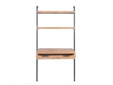 Kenmore Dyce Oak and Black 1 Drawer Ladder Desk (Flat Packed)