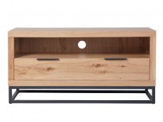 Kenmore Kenmore Dyce Oak and Black 1 Drawer Small TV Cabinet (Assembled)
