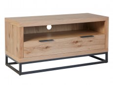 Kenmore Dyce Oak and Black 1 Drawer Small TV Cabinet (Assembled)