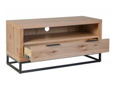 Kenmore Kenmore Dyce Oak and Black 1 Drawer Small TV Cabinet (Assembled)