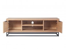 Kenmore Kenmore Dyce Oak and Black 2 Door Large TV Cabinet (Assembled)
