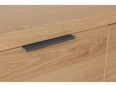 Kenmore Kenmore Dyce Oak and Black 3 Door Large Sideboard (Assembled)