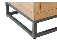 Kenmore Kenmore Dyce Oak and Black 3 Door Large Sideboard (Assembled)