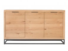 Kenmore Kenmore Dyce Oak and Black 3 Door Large Sideboard (Assembled)