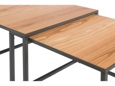 Kenmore Kenmore Dyce Oak and Black Large Nest of Tables (Flat Packed)