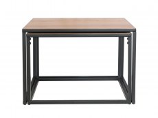 Kenmore Kenmore Dyce Oak and Black Large Nest of Tables (Flat Packed)