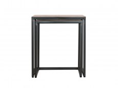 Kenmore Kenmore Dyce Oak and Black Nest of Tables (Assembled)