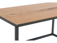 Kenmore Kenmore Dyce Oak and Black Small Coffee Table (Flat Packed)