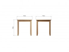 Kenmore Kenmore Dakota 75cm Oak Compact Dining Table (Flat Packed)
