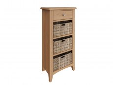 Kenmore Kenmore Dakota Oak 1 Drawer Tall Storage Unit (Assembled)