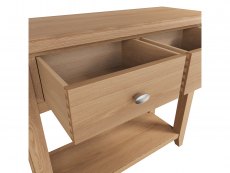 Kenmore Kenmore Dakota Oak 2 Drawer Console Table (Flat Packed)
