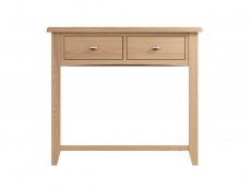 Kenmore Kenmore Dakota Oak 2 Drawer Console Table (Flat Packed)