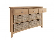 Kenmore Kenmore Dakota Oak 3 Drawer Sideboard (Assembled)