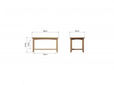 Kenmore Kenmore Dakota Oak Coffee Table (Flat Packed)