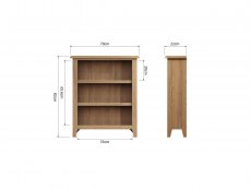 Kenmore Kenmore Dakota Oak Low Bookcase (Assembled)
