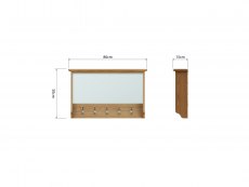 Kenmore Kenmore Dakota Oak Wall Rack (Assembled)