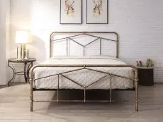 Flintshire Furniture Flintshire Axton 4ft6 Double Antique Bronze Metal Bed Frame