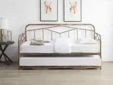 Flintshire Flintshire Axton Antique Bronze Metal Day Bed Frame
