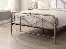 Flintshire Furniture Flintshire Axton 5ft King Size Antique Bronze Metal Bed Frame