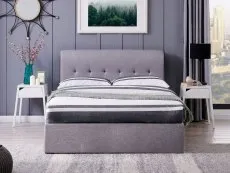 Flintshire Flintshire Carmel Grey Fabric Ottoman Bed Frame