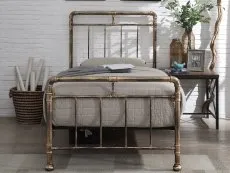 Flintshire Cilcain 3ft Single Antique Bronze Metal Bed Frame