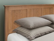 Flintshire Conway 5ft King Size Smoked Oak Wooden Bed Frame