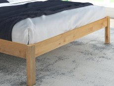 Flintshire Furniture Flintshire Glynne 4ft6 Double Oak Wooden Bed Frame