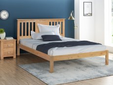 Flintshire Furniture Flintshire Glynne 4ft6 Double Oak Wooden Bed Frame
