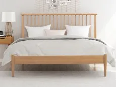 Flintshire Grosvenor 4ft6 Double Oak Wooden Bed Frame