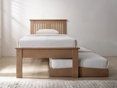 Flintshire Furniture Flintshire Halkyn 3ft Single Oak Wooden Guest Bed Frame