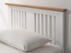 Flintshire Furniture Flintshire Halkyn 3ft Single White and Oak Wooden Guest Bed Frame