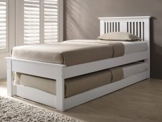 Flintshire Halkyn 3ft Single White Wooden Guest Bed Frame