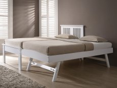 Flintshire Halkyn 3ft Single White Wooden Guest Bed Frame
