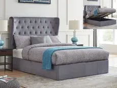 Flintshire Flintshire Holway Grey Fabric Ottoman Bed Frame