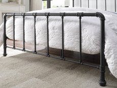 Flintshire Furniture Flintshire Kinnerton 4ft6 Double Sand Blast Black Metal Bed Frame