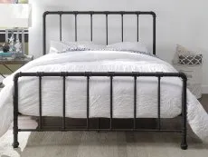 Flintshire Furniture Flintshire Kinnerton 5ft King Size Sand Blast Black Metal Bed Frame