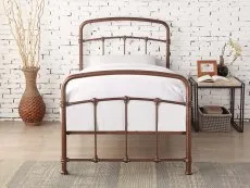 Flintshire Mostyn 3ft Single Shining Rose Metal Bed Frame