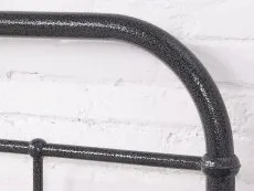 Flintshire Flintshire Oakenholt Black and Silver Metal Bed Frame