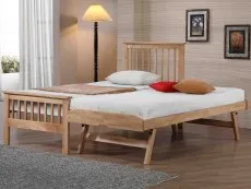 Flintshire Flintshire Pentre Oak Wooden Guest Bed Frame