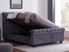 Flintshire Flintshire Whitford Grey Fabric Ottoman Bed Frame