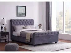 Flintshire Flintshire Whitford Grey Fabric Ottoman Bed Frame