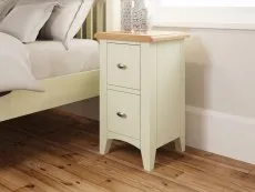 Kenmore Kenmore Patterdale White and Oak 2 Drawer Small Bedside Table (Assembled)