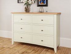 Kenmore Kenmore Patterdale White and Oak 6 Drawer Chest of Drawers (Assembled)