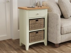 Kenmore Kenmore Patterdale White and Oak 1 Drawer Small Storage Unit (Assembled)